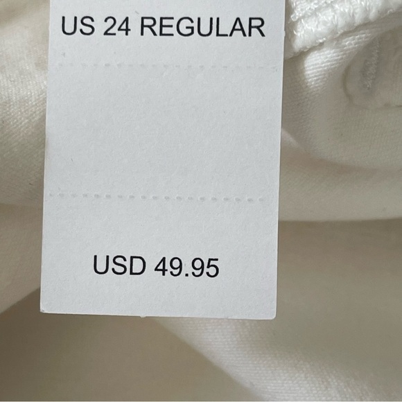 American Eagle jeans women’s white size 24 Curvy Hi-Rise  jeggings bright NWT - Picture 9 of 16